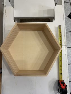 Hexagon Wooden Shelf