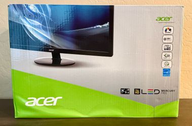 New Sealed Acer 24” Full HD LED Monitor S241HL HDMI DVI VGA