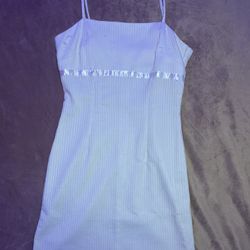 White mini dress #minidress