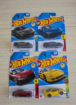 🚗 Hot Wheels Ferrari Mainline Lot (Set of 4) 🚗