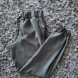 Lululemon Pants Womens 6 Olive Green On The Fly Jogger Drawstring Pockets *