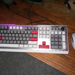 Roccat Gaming RGB Keyboard And Razer Wireless Mouse