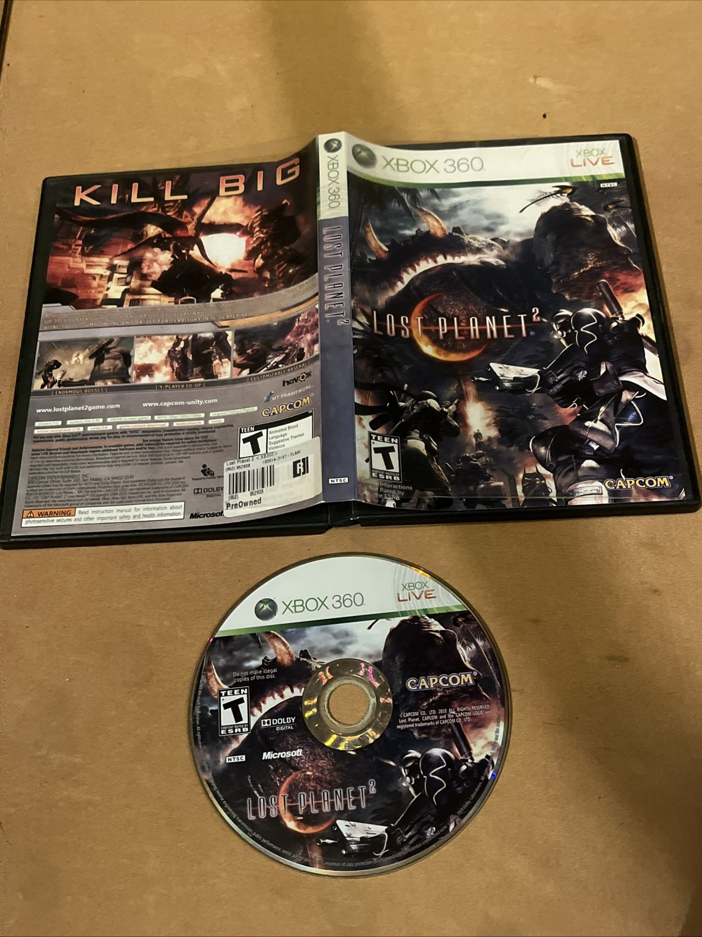 Lost Planet 2 (Microsoft Xbox 360, 2010) No Manual Tested