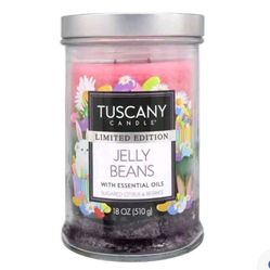 Tuscany Candle JELLY BEANS!  scents of citrus, sugar crystal & mixed berry 18 oz