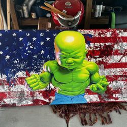 Tiago Magro Hulk Painting