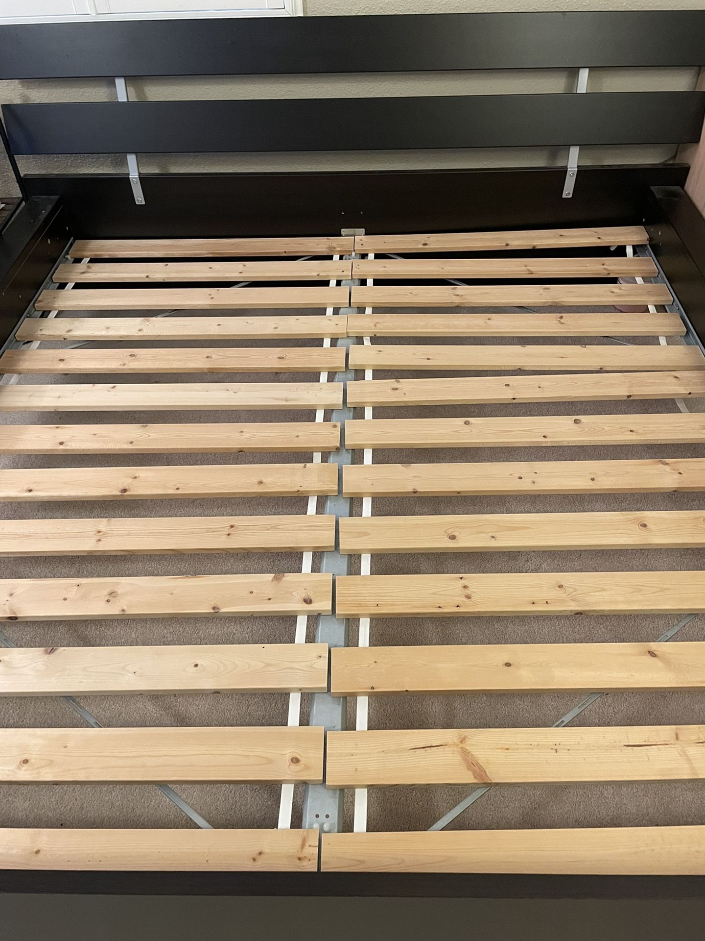 King Bed Frame, IKEA Hopen, Dark Brown
