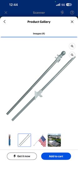 6 FT. Tangle Free Aluminum Flagpole Brand New