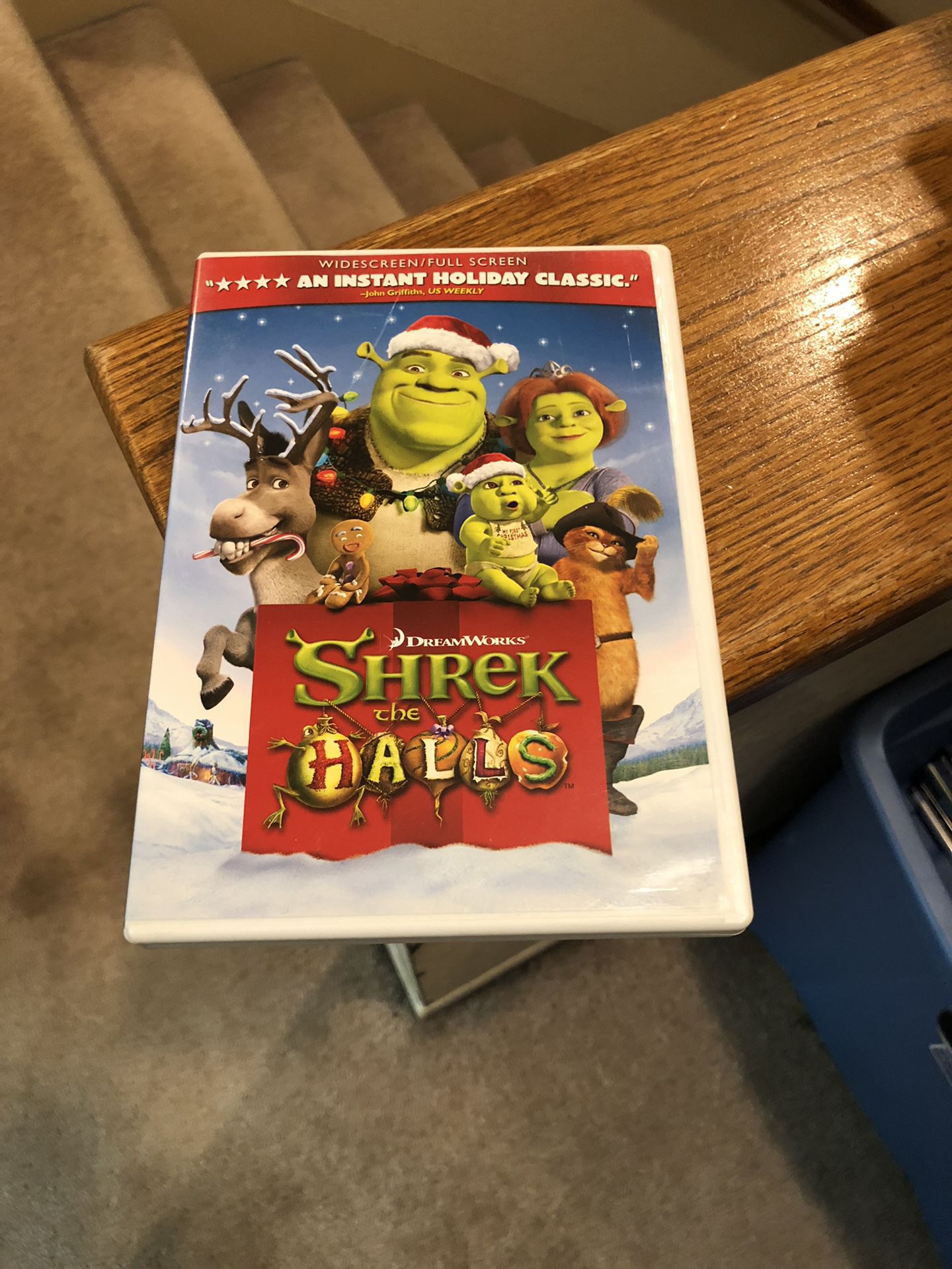 Shrek The Halls DVD Christmas Movie 2007 Mike Myers Cameron Diaz dreamwork donkey