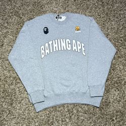 Grey And White Bape Longsleeve 