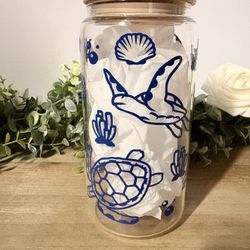 Sea Turtles Glass Cup