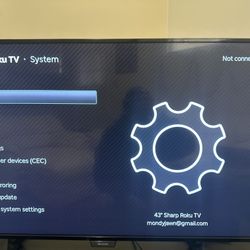 43″ Sharp Roku Smart TV. Solid TV. Works Like A Charm!
