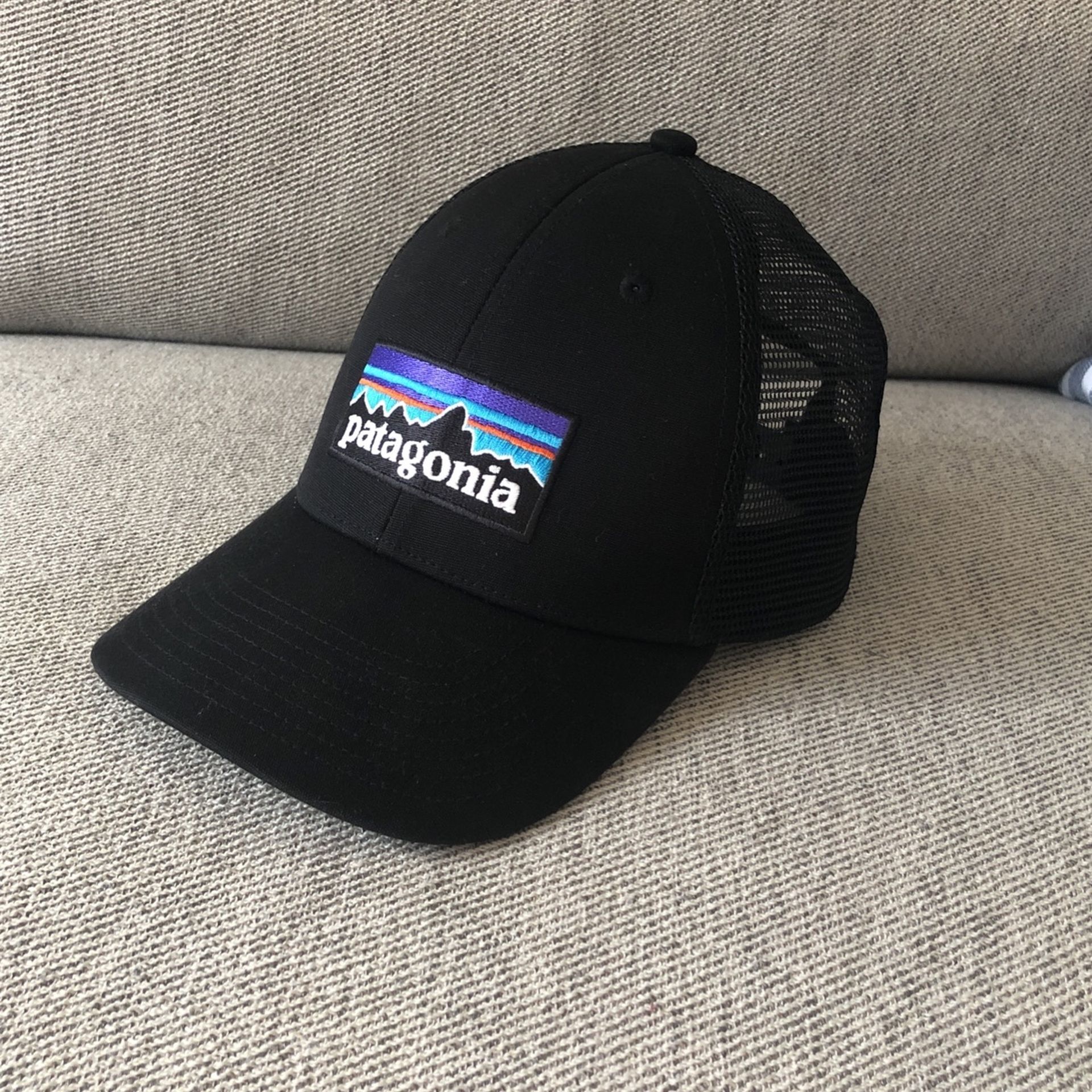 Patagonia P-6 Logo LoPro Trucker Hat Black