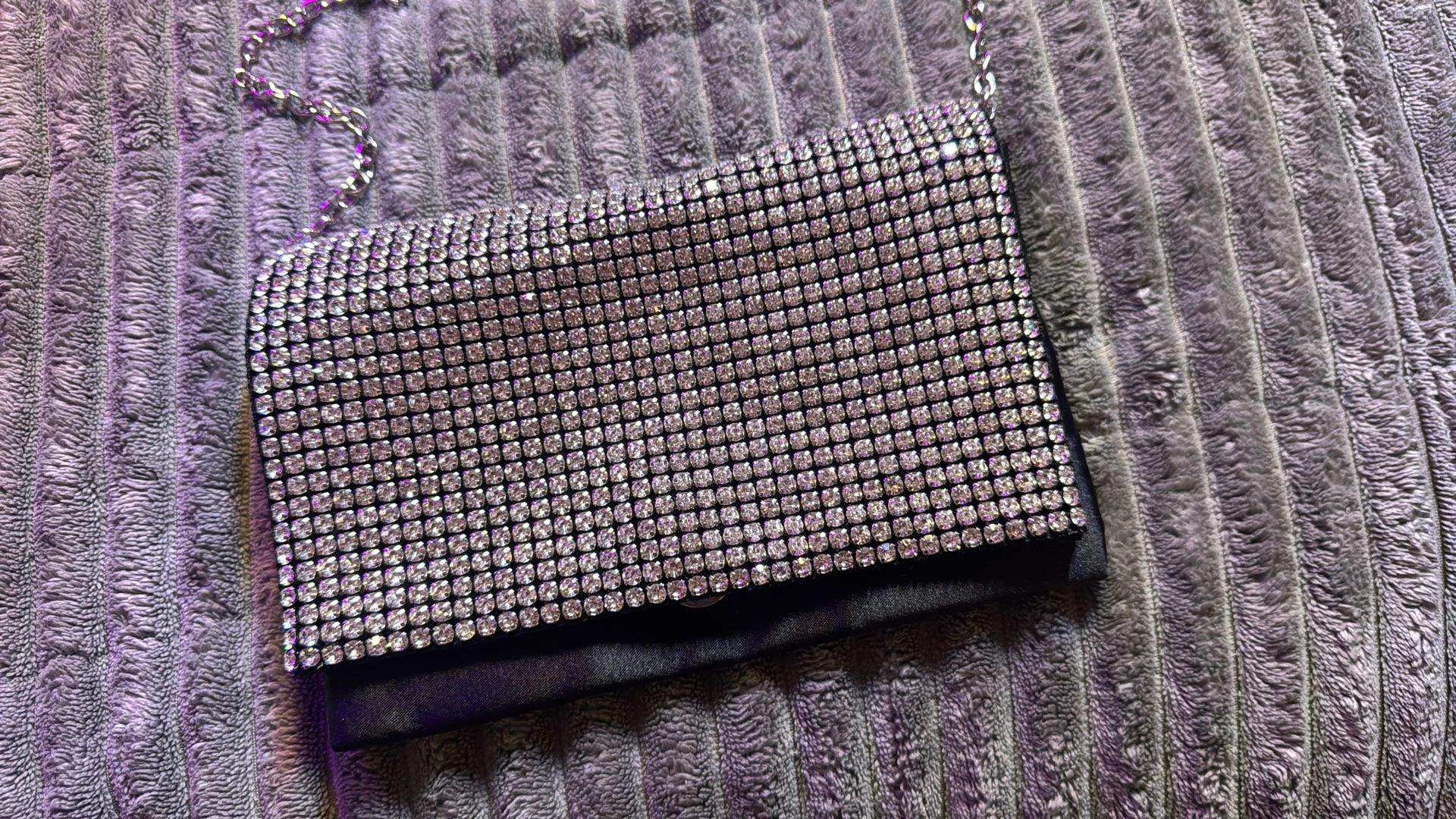 Amber Sceats Rhinestone Clutch NEW