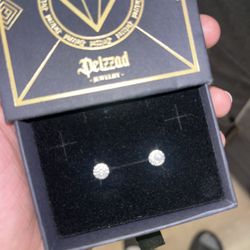 Stud Earring Moissanite Diamonds $30