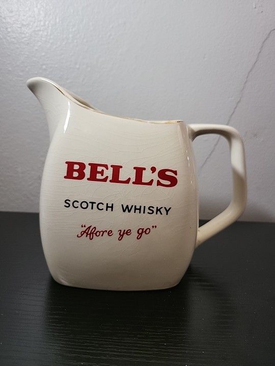 Bells Scotch Whisky Water Pitcher Bar Jug Wade PDM