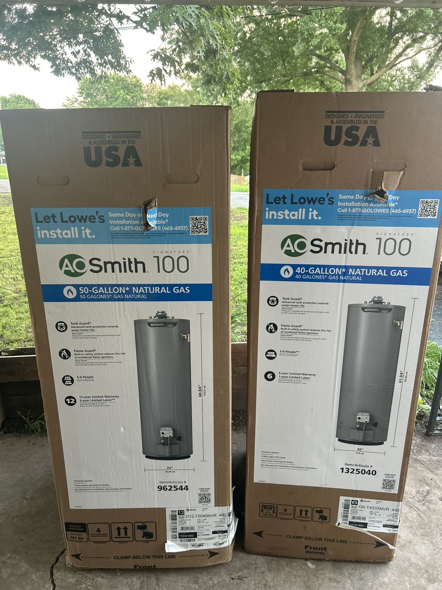 Brand New Water Heaters