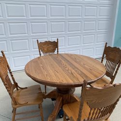 Oak Dining Table And Chairs