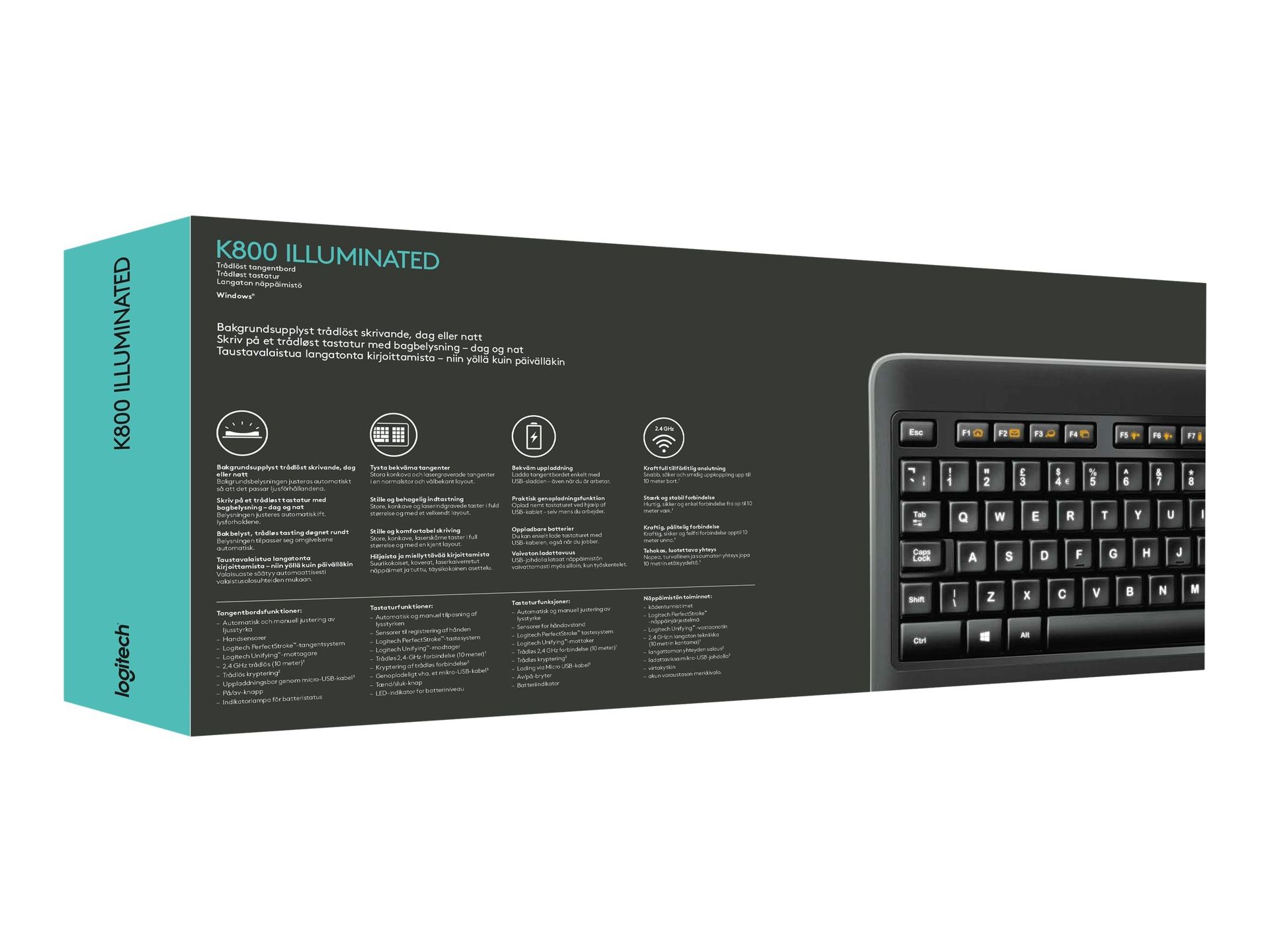 🔥 Logitech K800 Wireless Illuminated Keyboard – BRAND NEW / UNOPENED 🔥