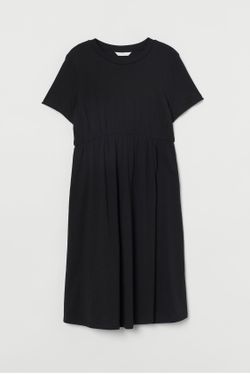 Brand New!! H&M Mama Cotton dress (Black)