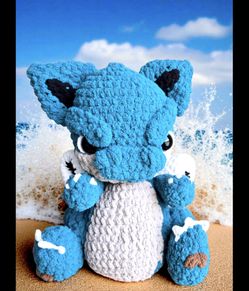 Blastoise Plushie Handmade Pokemon Fanart (Large)