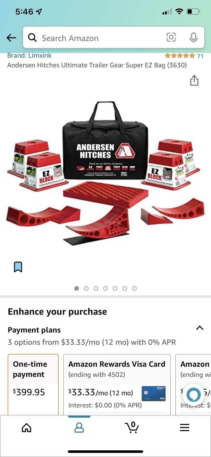 RV Trailer Leveler And Block System 2 Wheeled Trailer Anderson