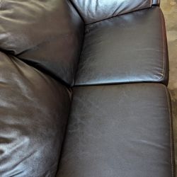 Leather Sofa Set, 3 Pieces