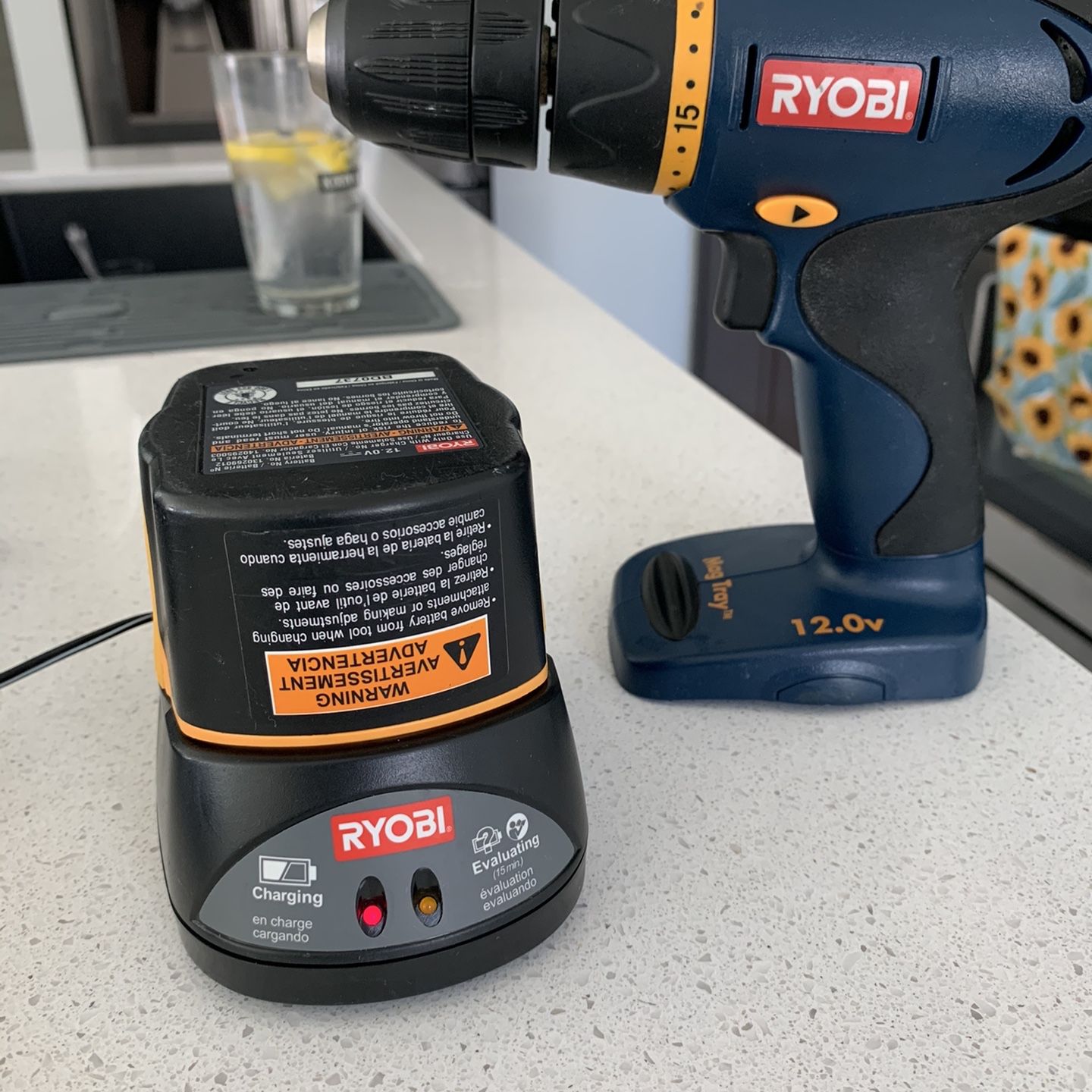 12 V Ryobi cordless drill/driver