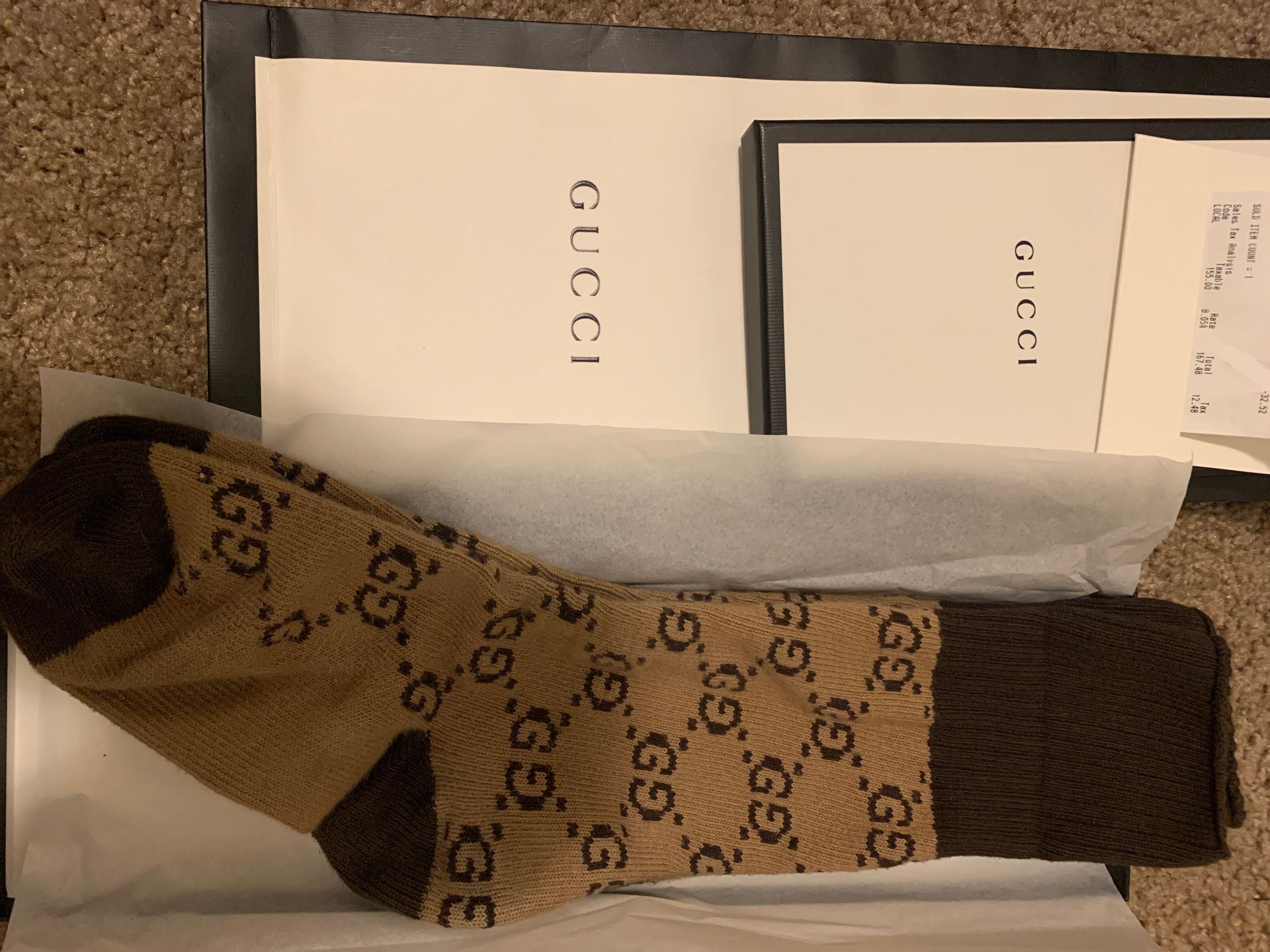 Gucci Socks /PAPER RECIPT INCLUDED/ SZ 9-12