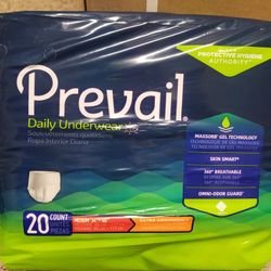 Prevail Unisex Daily Underwear - 20 Count/Bag