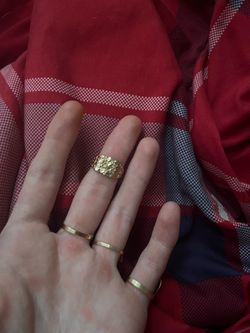 10k gold nugget ring