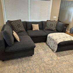 Cloud Couch Modular Sectional FREE DELIVERY!🚚 With Storage Ottoman 