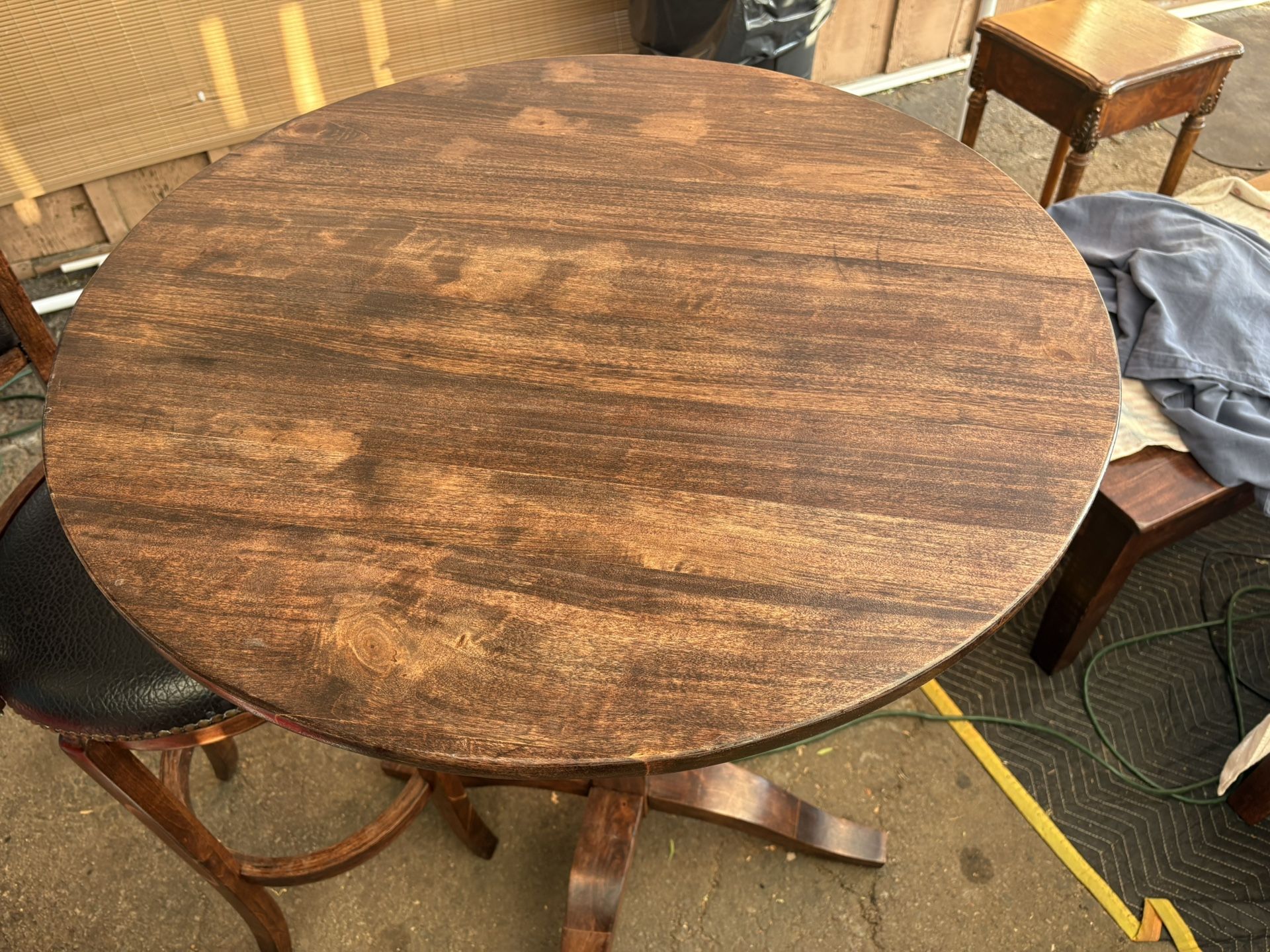 Poker Table and 1 Bar Stool