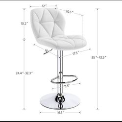 White Bar Stools (both)