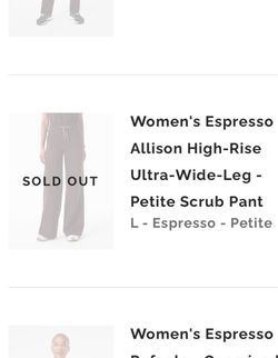 Figs espresso ultra wide leg
