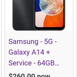 New Samsung A14 5g 64 Gb Boost Mobile