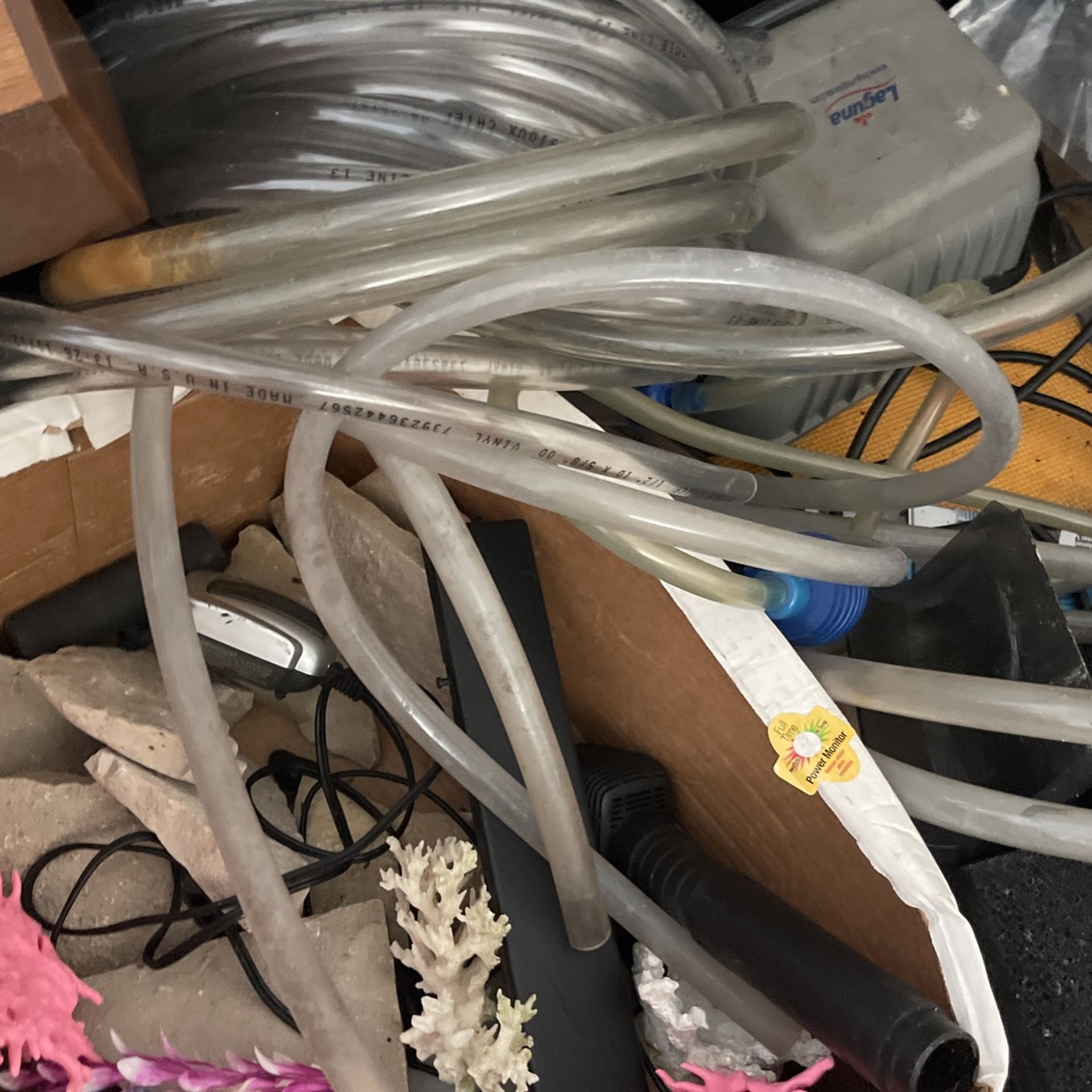Aquarium supplies, filters, tanks