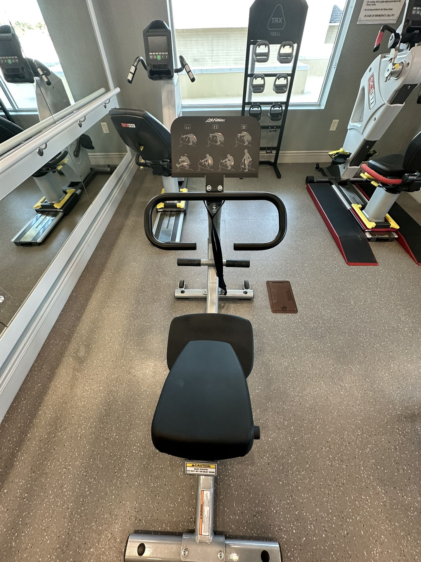 lifetime fitness stretch bench equipment