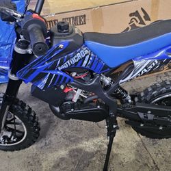 50cc GAS pull start kids dirt bike BLUE 