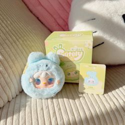Yooki CONFIRMED light blue 'cutely rabbit' plush keychain
