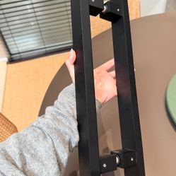 Brand new 12” double glass shower door handles