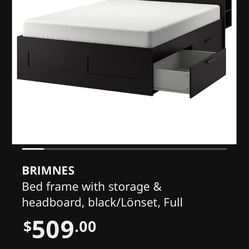 Full Bed w/ Storage & Headboard