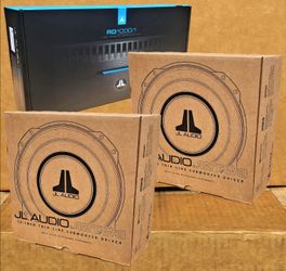 JL Audio RD1000/1 Mono Amplifier 12" Dual Voice Coil TW3 Shallow Truck Subwoofers 1600 Watt 12TW3 Bundle Package 🚨 Payment Options Available 🚨