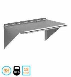 18 in. x 30 in. Stainless Steel Wall Shelf Kitchen
