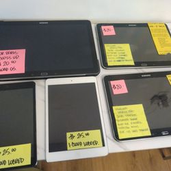 Apple iPads + Samsung Galaxy Tabs - $120 For All