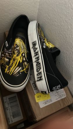 Iron maiden slip on shoes