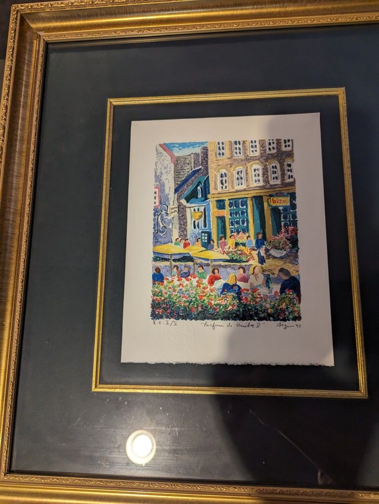 Guy Begin Serigraph, Framed