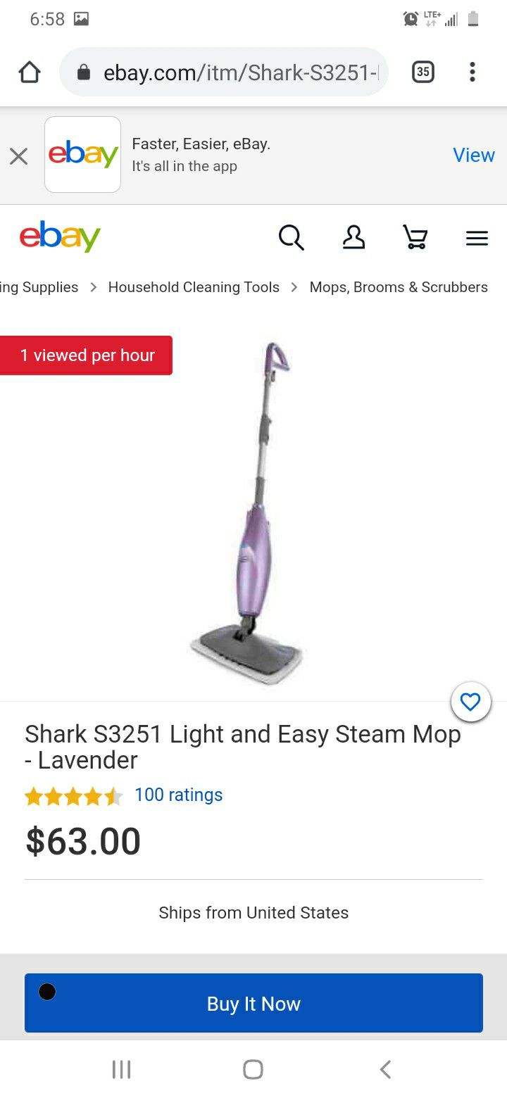 Shark Light&Easy Steam Mop