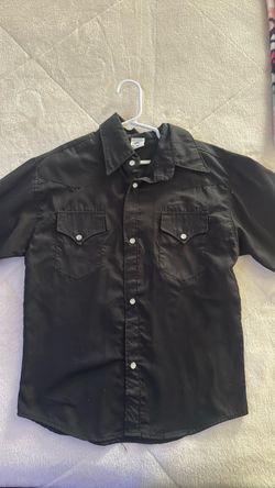 Black Western Snap Button Shirt