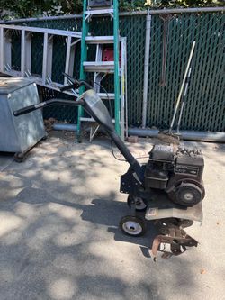 Yard Equipment Bundle – Craftsman Tiller, Vintage Reel Mower, Echo Blower & Electric Mower – Runs Great