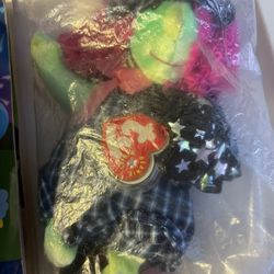Beanie baby Halloween witch new with tags and covering